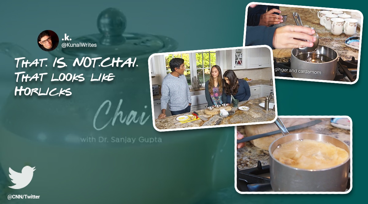 chai, sanjay gupta chai, cnn sanjay gupta chai, sanjay gupta chai daughter videos, american makes chai, viral videos, indian express