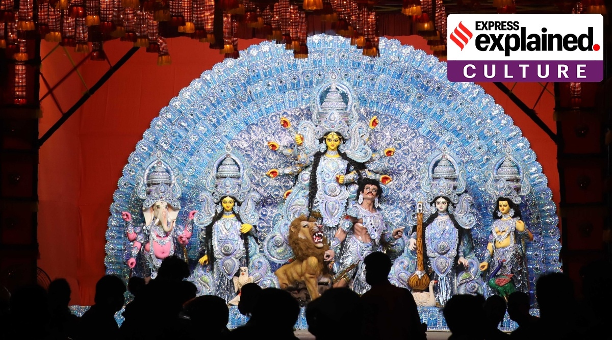 A puja pandal in Kolkata. (Express Photo: Partha Paul, File)
