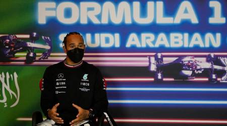 Lewis Hamilton , Max Verstappen, f1, Saudi Arabian Grand Prix, Jeddah, hamilton f1, sports news, indian express