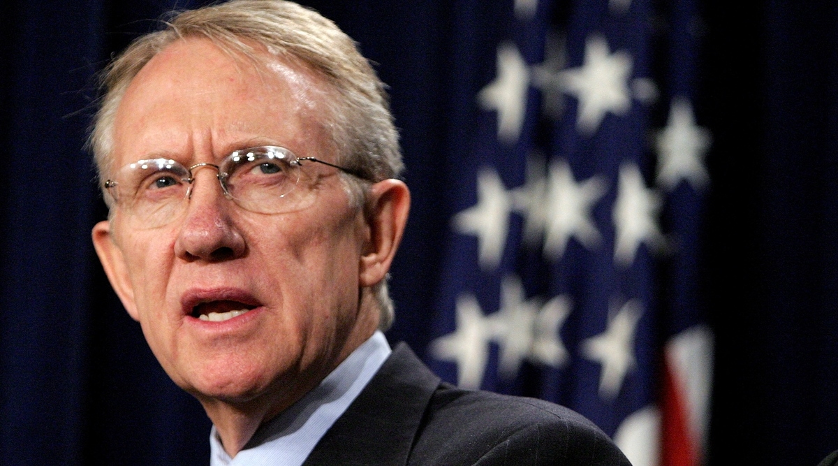 Harry Reid speaks in Washington. (Reuters)