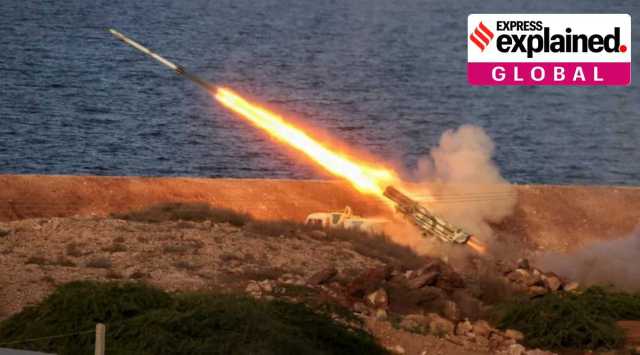 A handout photo from the Iranian Revolutionary Guard shows one of the missiles fired during its military exercises in the Gulf. (Photo: Reuters)