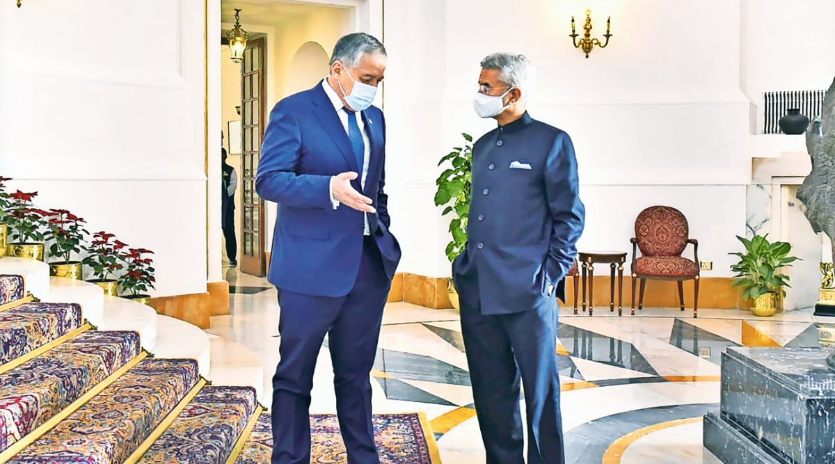 Afghanistan, New Delhi, S Jaishankar, India-Central Asia Dialogue, Kazakhstan, Kyrgyz Republic, Tajikistan, Turkmenistan and Uzbekistan, Pakistan, Indian Express, India news, current affairs, Indian Express News Service, Express News Service, Express News, Indian Express India News