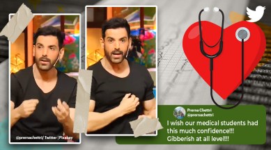 John Abraham, John Abraham heart attack explanation, John Abraham satyamev jayate 2, John Abraham kapil sharma show, funny news, indian express