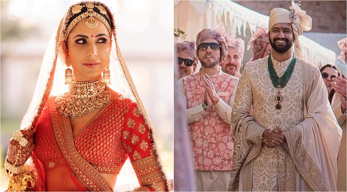 Vicky Kaushals face lights up as he sees bride Katrina Kaif for the first time, watch Bollywood News