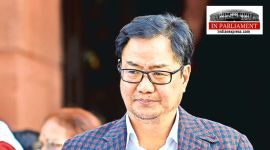 Kiren Rijiju, Kiren Rijiju news, National Judicial Appointments Commission Bill, NJAC Bill, National Judicial Appointments Commission, Parliament, Lok Sabha news, Parliament news, Indian Express, India news, current affairs, Indian Express News Service, Express News Service, Express News, Indian Express India News