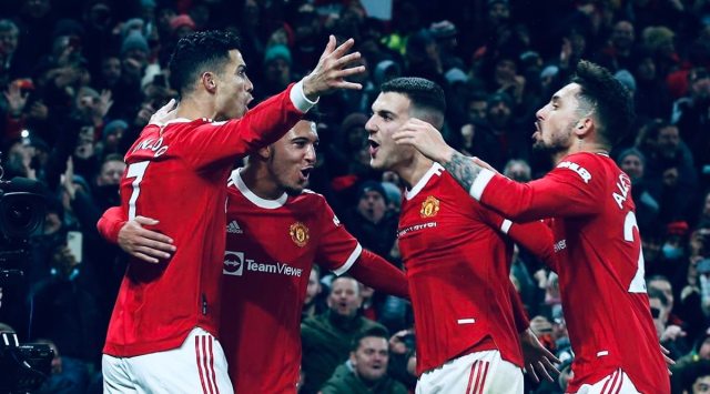 فاز مانشستر يونايتد على آرسنال 3-2 في أولد ترافورد (المصدر: مانشستر يونايتد/تويتر)