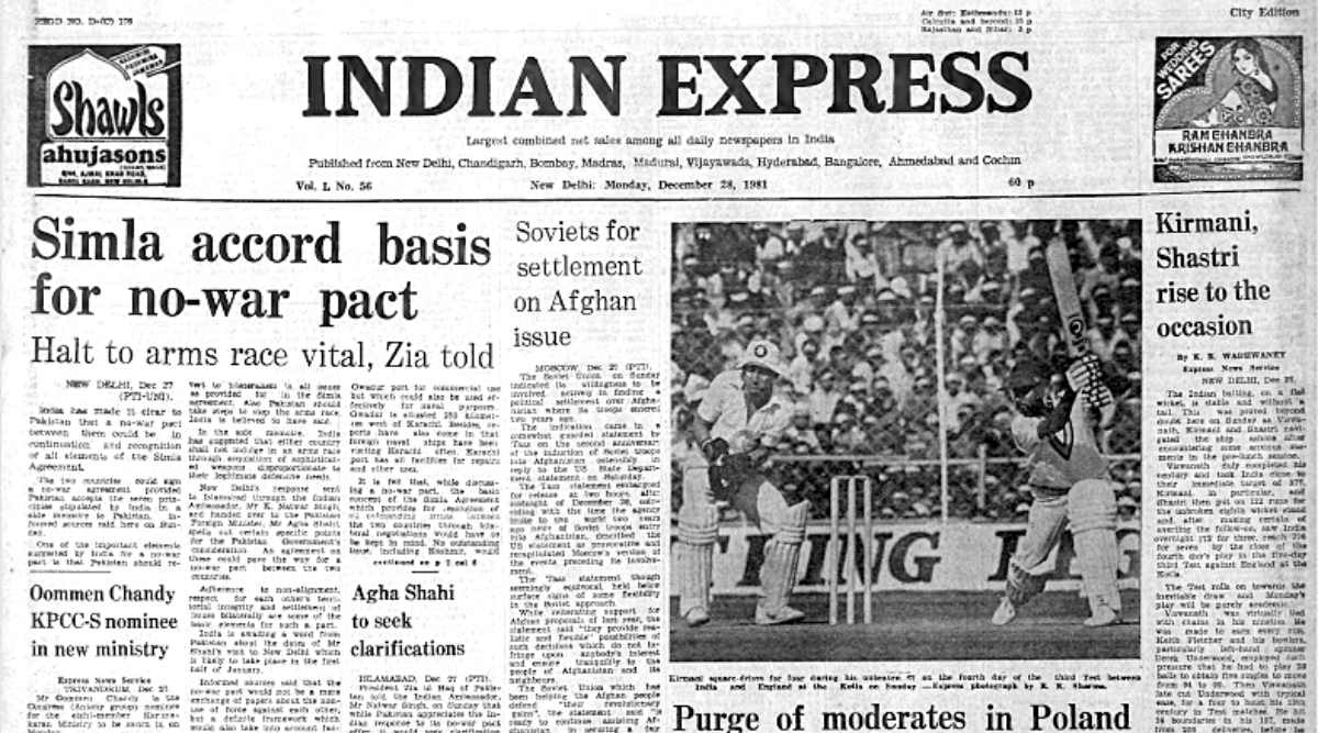 December 28, 1981, Forty Years Ago: No War Pact | The Indian Express