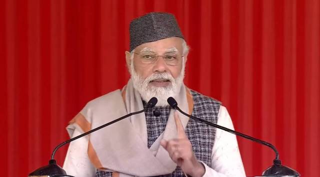 PM Narendra Modi speaks at a rally in Haldwani, Uttarakhand. (YouTube/Narendra Modi)