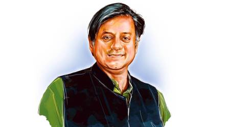 Congress leader Shashi Tharoor. (Illustration by Suvajit Dey)