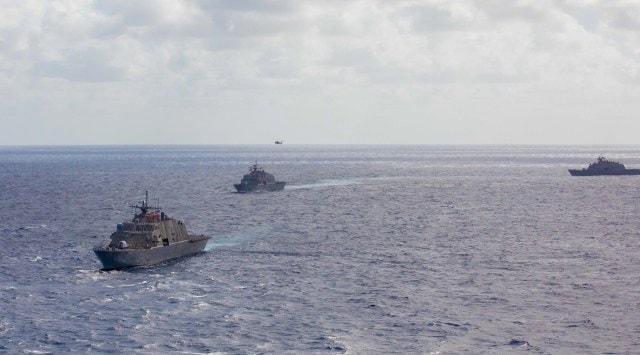 The USS Milwaukee is staying in port at Naval Station Guantanamo Bay, where it had stopped for a scheduled port visit. (Twitter/USNavy)