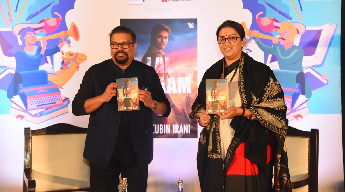 smriti irani book, smriti irani book launch, smriti irani novel, lal salaam smriti irani, Union minister smriti irani, indian express
