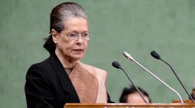 Congress president Sonia Gandhi