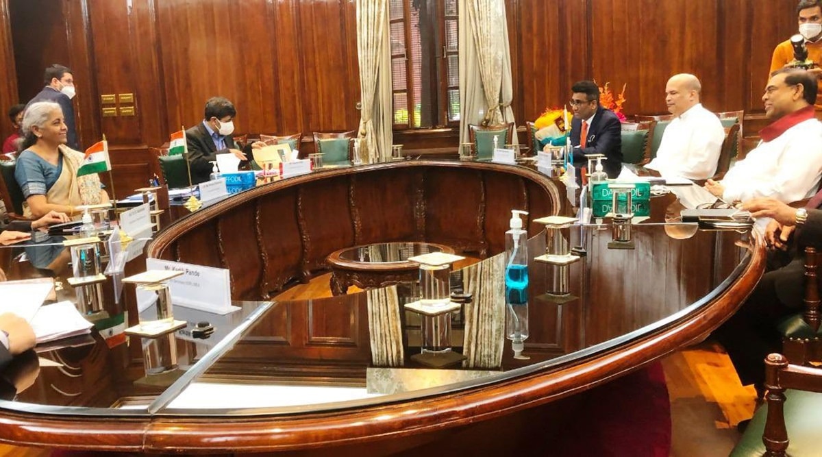 According to a statement issued by the Sri Lanka High Commission in New Delhi, the two sides discussed “four pillars” for short- and medium-term cooperation. (Twitter/Basil Rajapaksa)