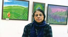 Bureaucrat Sudha Kumari, Sudha Kumari, art exhibition, Paintings exhibition, Delhi news, Delhi city news, New Delhi, India news, Indian Express News Service, Express News Service, Express News, Indian Express India News
