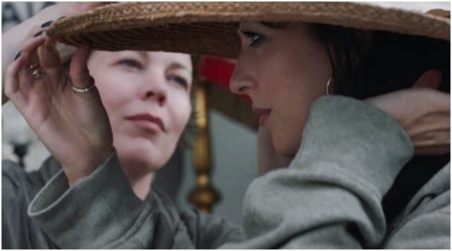 Olivia Colman and Dakota Johnson in a still from The Lost Daughter. (Photo: Netflix)