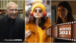 A combination image of stills from three of the finest shows of 2021-Pretend It's a City, Only Murders in the Building, and The White Lotus.