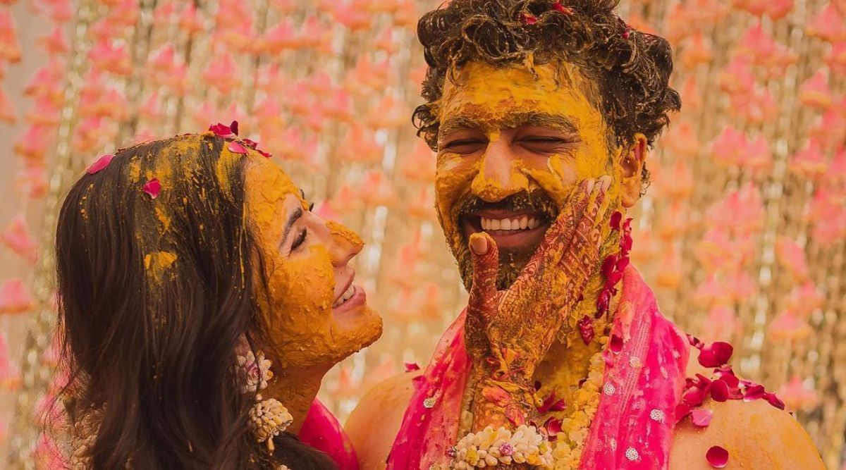 Katrina Kaif Vicky Kaushal Share Dreamy Photos From Haldi Ceremony ‘shukr Sabr Khushi