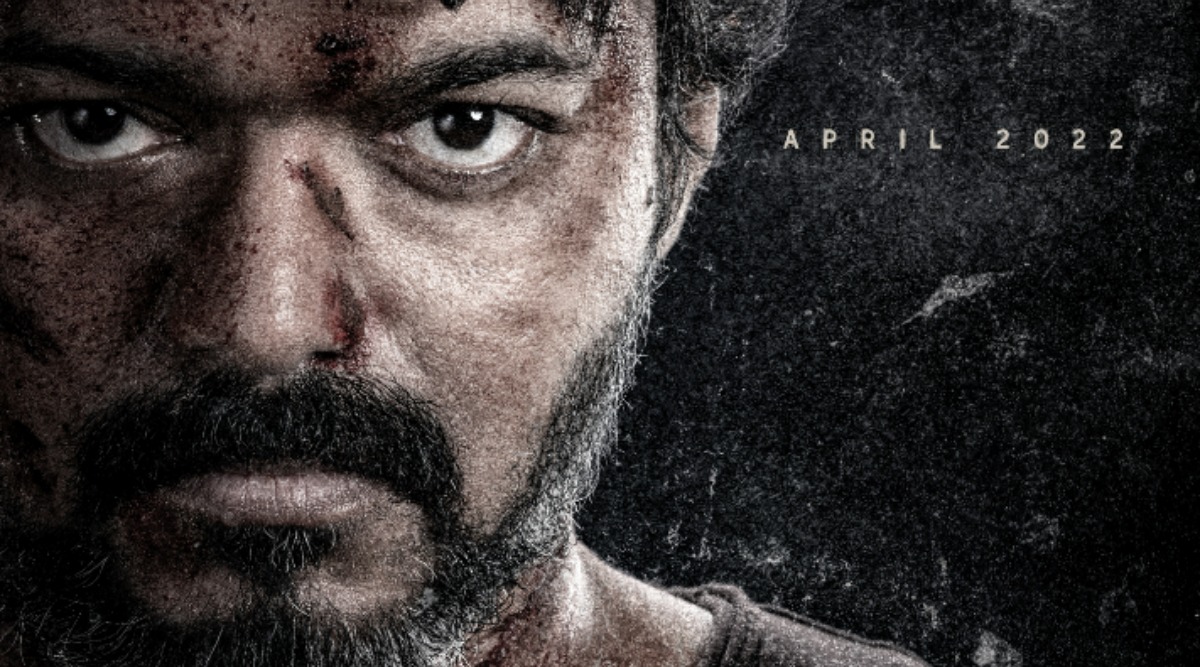 Vijay looks intense in Beast's latest poster, film to release in April 2022 | Entertainment News,The Indian Express