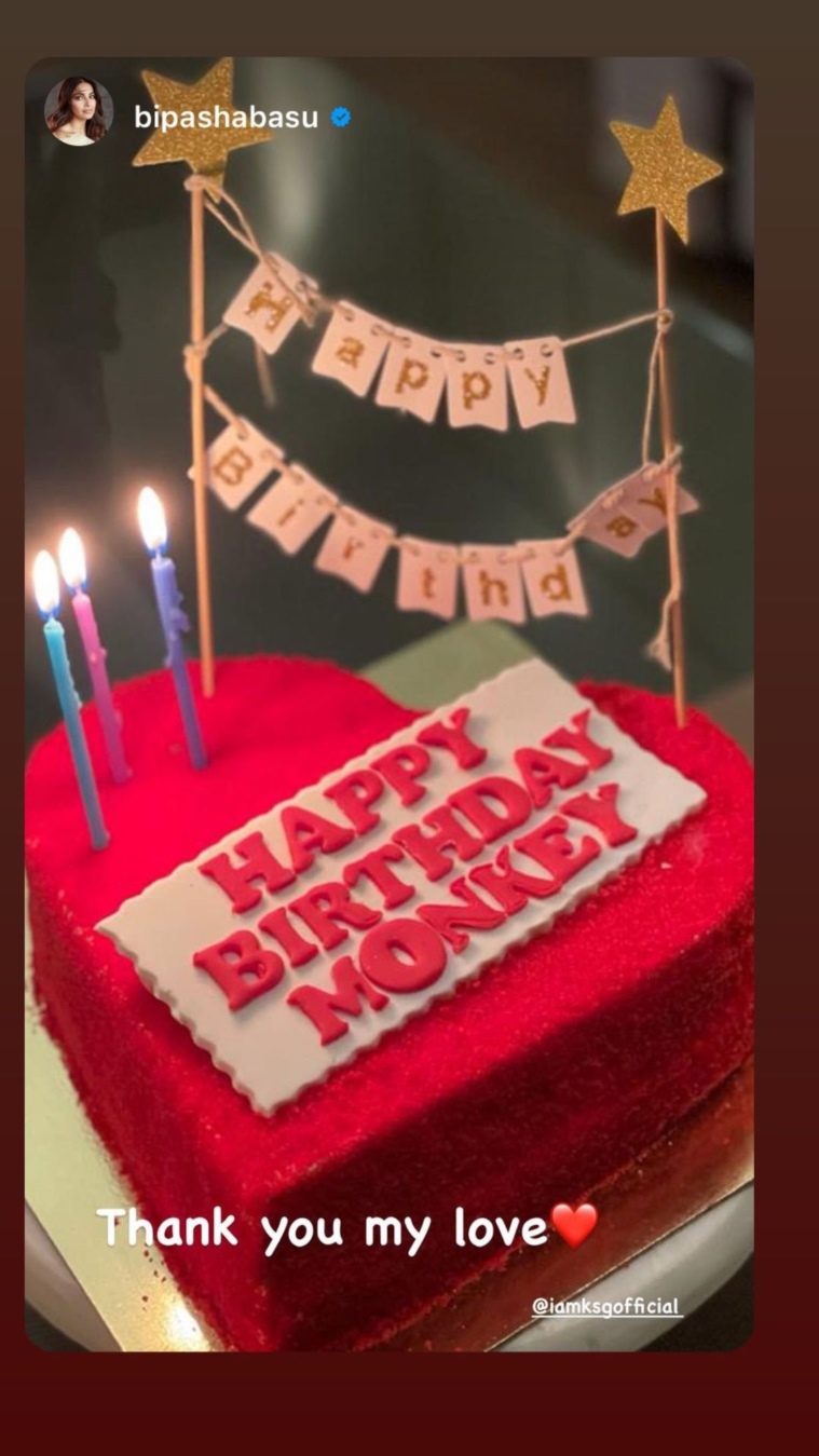 bipasha birthday cake