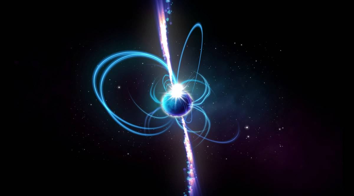 Artist's impression of magnetar