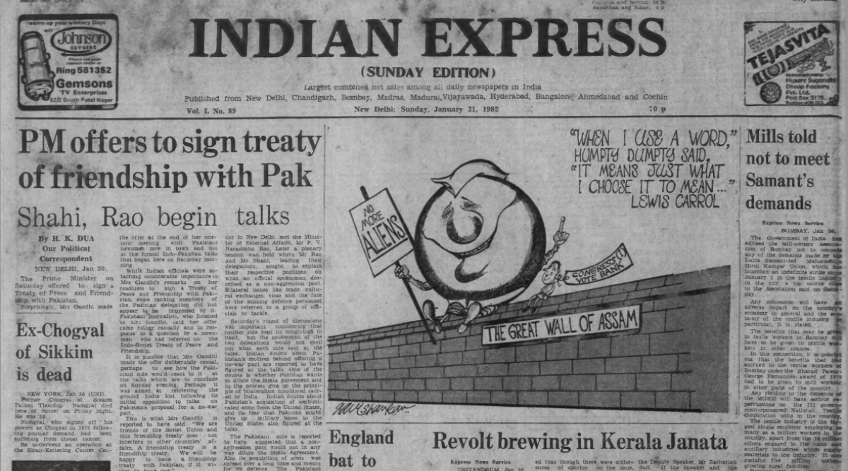 Indira Gandhi, India-Pakistan, India-Pakistan relations, CPM, Billa Ranga, Paiden Thondup Namgyal, Peace with Pak, Indian express, Opinion, Editorial