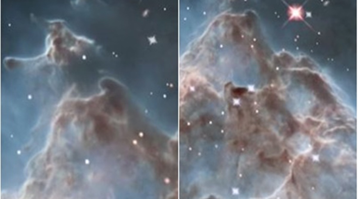 NASA, starry sky, Monkey head nebula, nebula, space, indian express