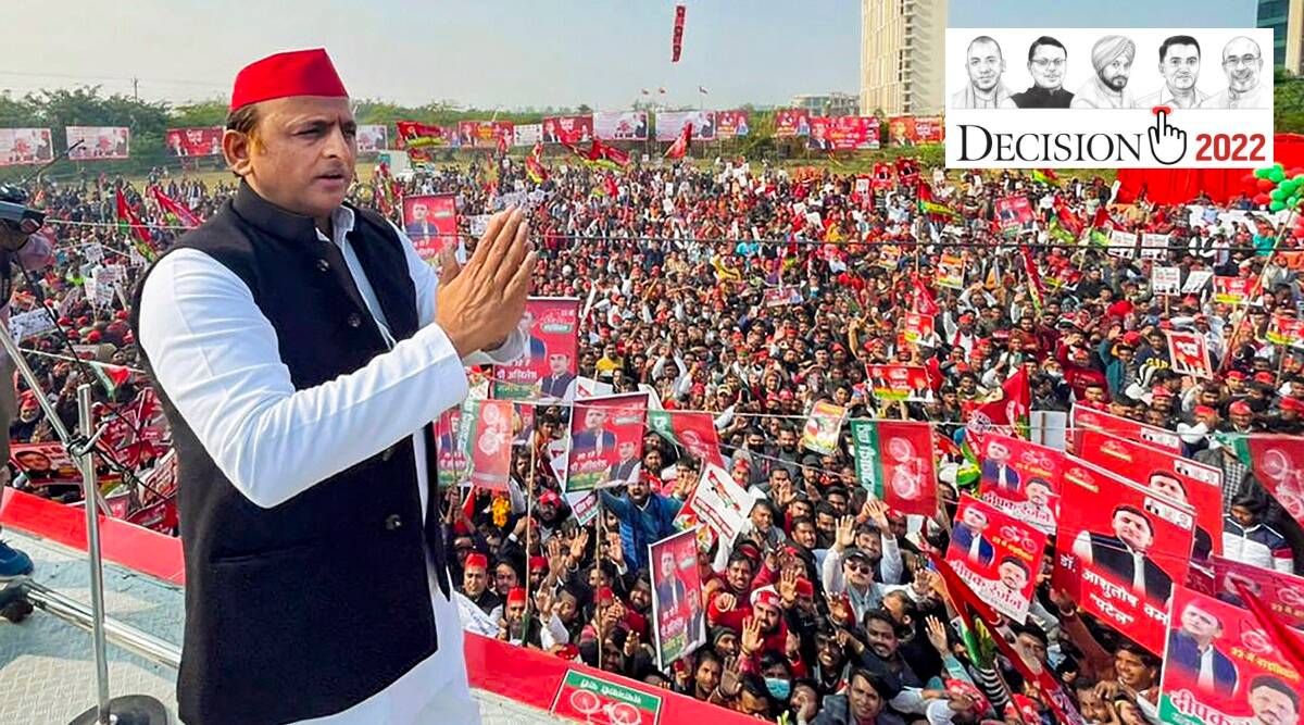 Akhilesh Yadav, Samajwadi Party, BJP, Uttar Pradesh Assembly elections 2022, Uttar Pradesh Assembly elections, UP polls, Indian Express, India news, current affairs, Indian Express News Service, Express News Service, Express News, Indian Express India News
