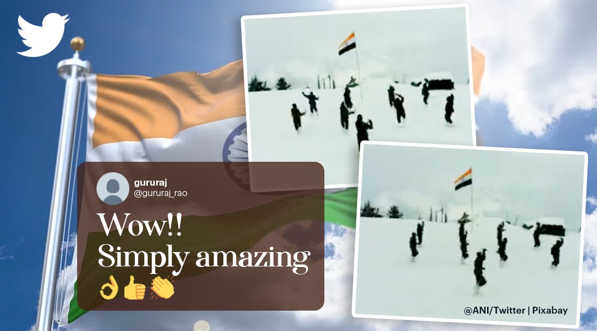 Indian Army, Khukuri dance, Army soliders' dance, snow, Kashmir, indian express