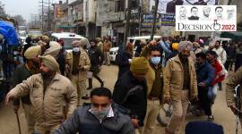 LIP MLA Simarjeet Singh Bains, Congress leader Kamaljit Karwal, Ludhiana latest news, supporters clash in Ludhiana, Punjab, Punjab latest news, Punjab assembly elections, Punjab polls 2022, Punjab Congress, indian express