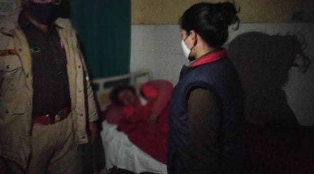 Congress leader Reeta Yadav in hospital.