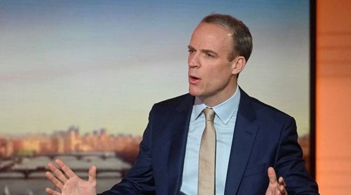 "There'll be very serious consequences if Russia takes this move to try and invade but also install a puppet regime," British Deputy Prime Minister Dominic Raab told Sky News on Sunday. (Reuters)