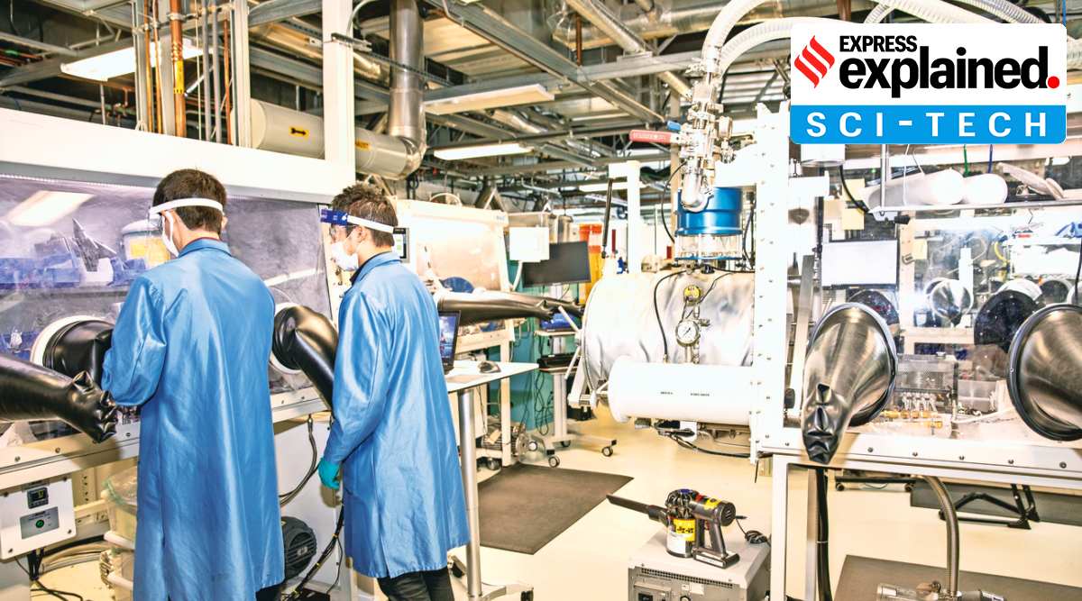 The lab at QuantumScape, a Silicon Valley start-up whose investors include Volkswagen and Bill Gates, in San Jose, Calif., on Feb. 4, 2021. The company is working on a technology that could make car batteries cheaper, more reliable and quicker to recharge. (Gabriela Hasbun/The New York Times)