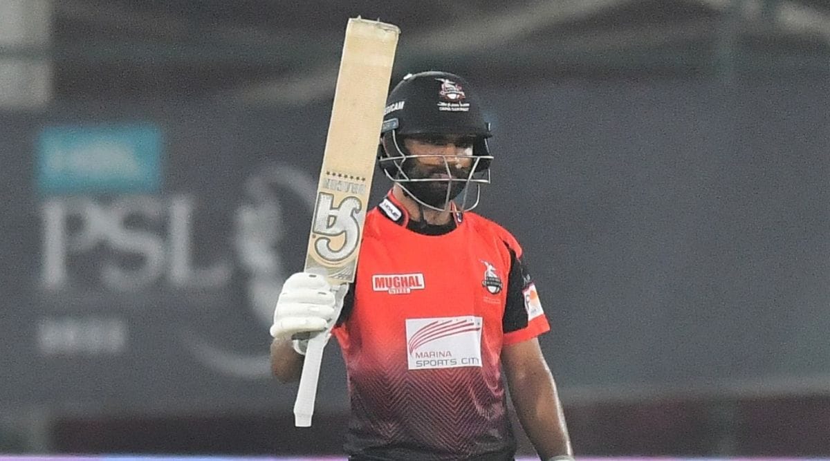 Lahore Qalandars's Fakhar Zaman scored 106 off 60 balls against Karachi Kings. (PSL)