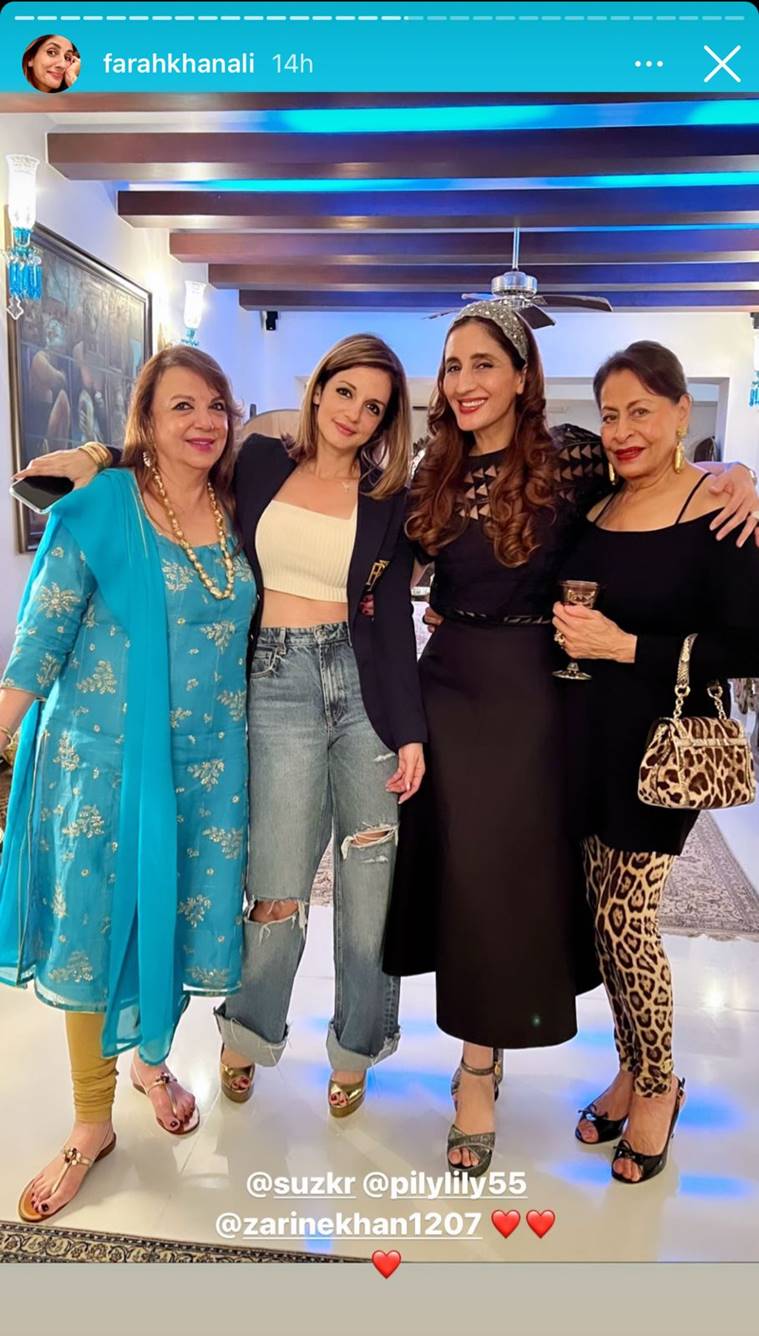 sussanne khan with family