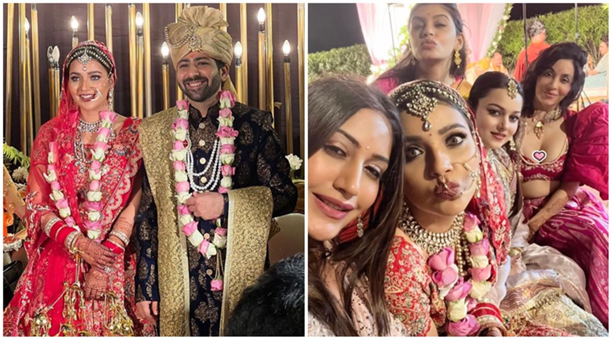 Ishqbaaaz fame Mansi Srivastava gets married to Kapil Tejwani, Surbhi Chandna and Shrenu Parikh share wedding photos and videos Television News 