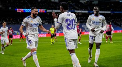 Karim Benzema and Vinicius Jr