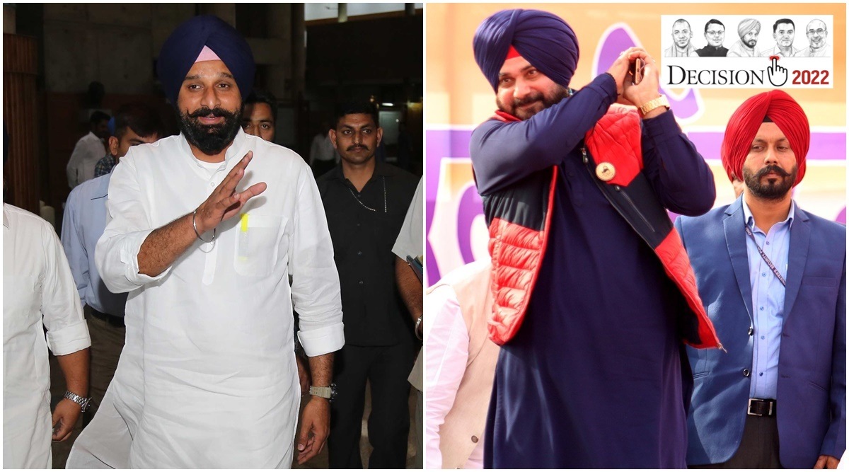 Senior Akali leader Bikram Singh Majithia will take on Punjab Pradesh Congress (PCC) president Navjot Singh Sidhu in Amritsar East. (Express file photos)