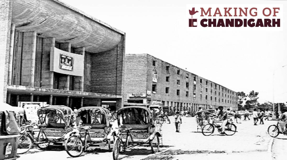 The system of aesthetic legislation was improved to create a harmonious street image. (Chandigarh College of Architecture)