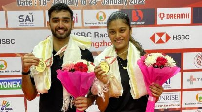 Odisha Masters 2023 badminton: Tanisha Crasto-Dhruv Kapila win mixed  doubles title