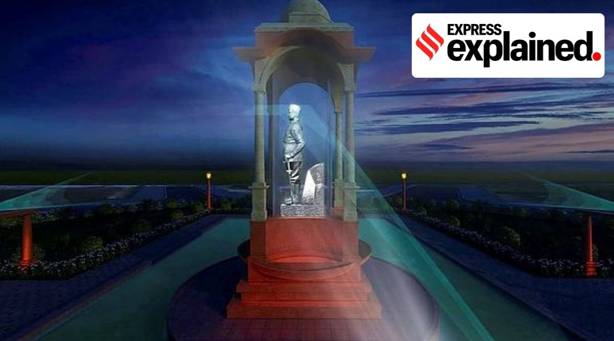 Hologram statue of Netaji Bose. (PTI)