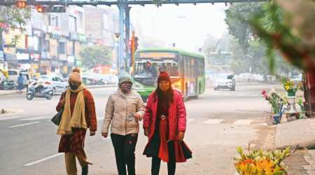 The dipping mercury in Panchkula has prompted the district authorities to come out and set up 10 additional night shelters, which they say will be able to accomodate upto 150 people at a time. (Express Photo)