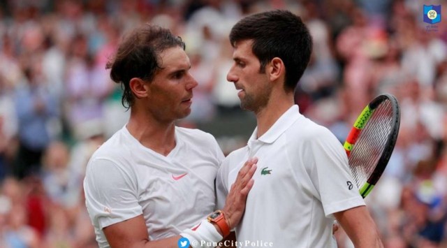 rafael Nadal, Novak Djokovic, Pune police, Pune news, Pune police witty tweet on Novak Djokovic, Novak Djokovic vaccination, Australian Open, Pune city news