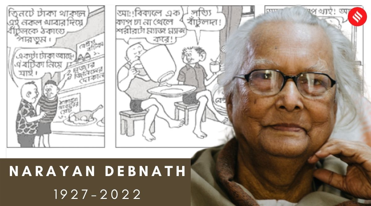Narayan Debnath, the cartoonist who never underestimated children | Books  and Literature News,The Indian Express