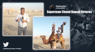 Chand Nawab, Pakistani reporter, Chand Nawab on Karachi weather, Chand Nawab on camel, Bajrangi Bhaijan, indian express