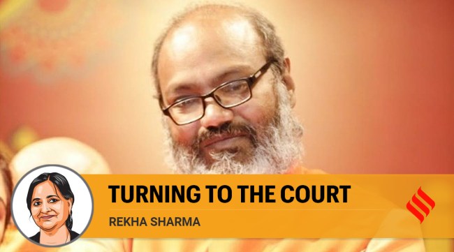 Dasna Devi temple's head priest Yati Narsinghanand Saraswati (Twitter/@NarsinghVani)