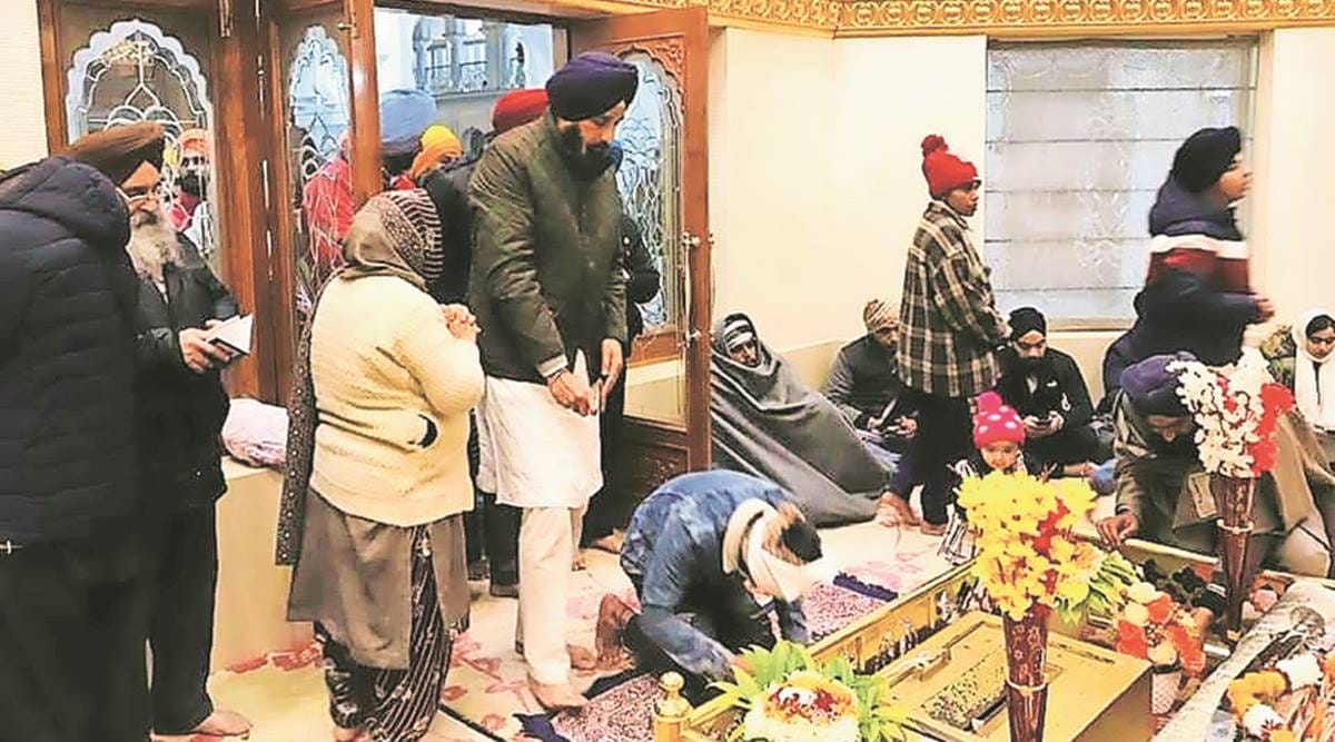 Bikram Singh Majithia in a photo posted by Youth Akali Dal on Facebook. (Express)