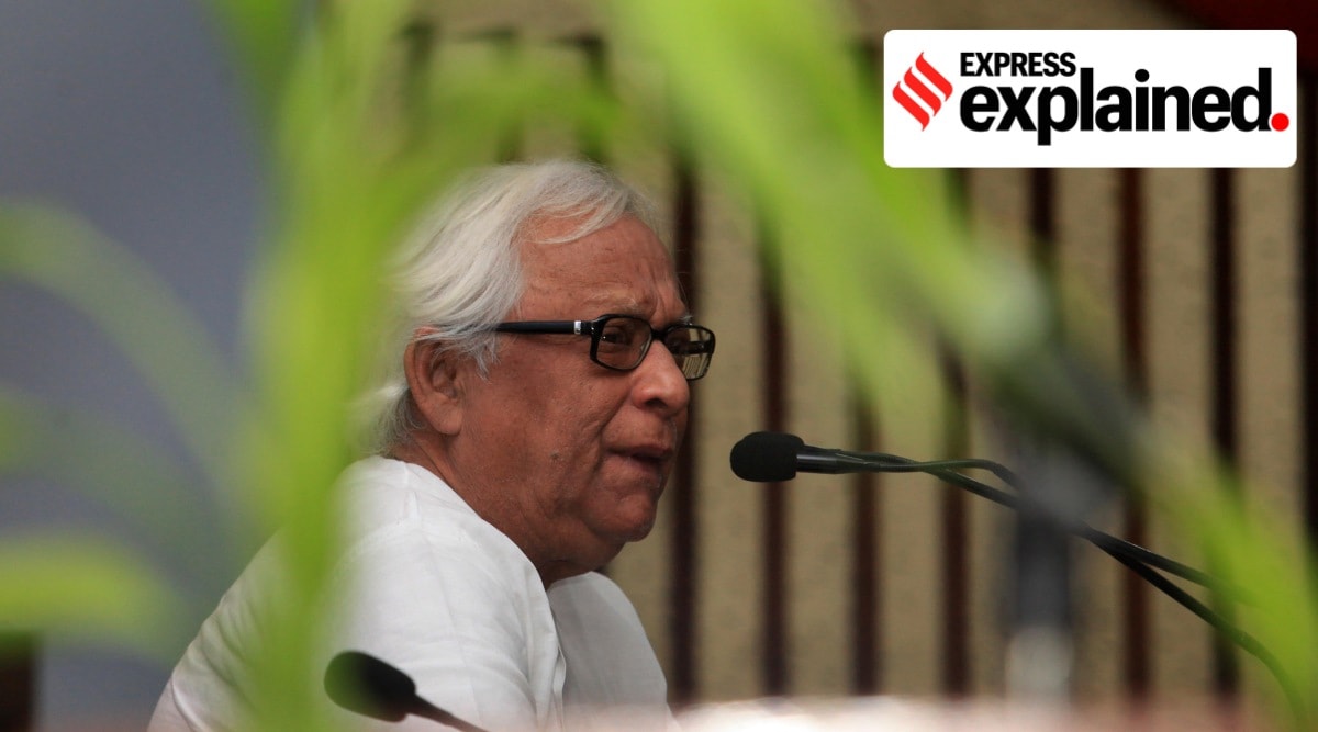 Buddhadeb Bhattacharjee. (Express Photo: Partha Paul, File)