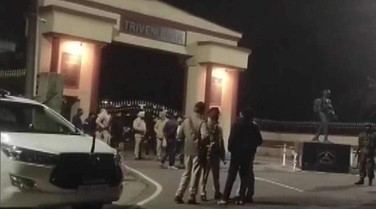 A grenade attack took place outside Triveni Dwar, 21 sub-area of Army at Pathankot on November 21, 2021 at about 9 pm. (Photo: ANI)
