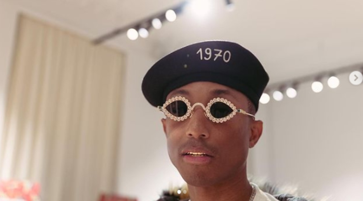 Pharrell Williams, Pharrell Williams news, Pharrell Williams cultural appropriation, Pharrell Williams sunglasses, Pharrell Williams sunglass collaboration, Pharrell Williams Mughal-era sunglasses, Pharrell Williams Tiffany & Co., indian express news