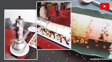 Puttu ice cream, ice cream, puttu, Kerala, bizarre food, Palooda, puttu ice cream recipe, indian express